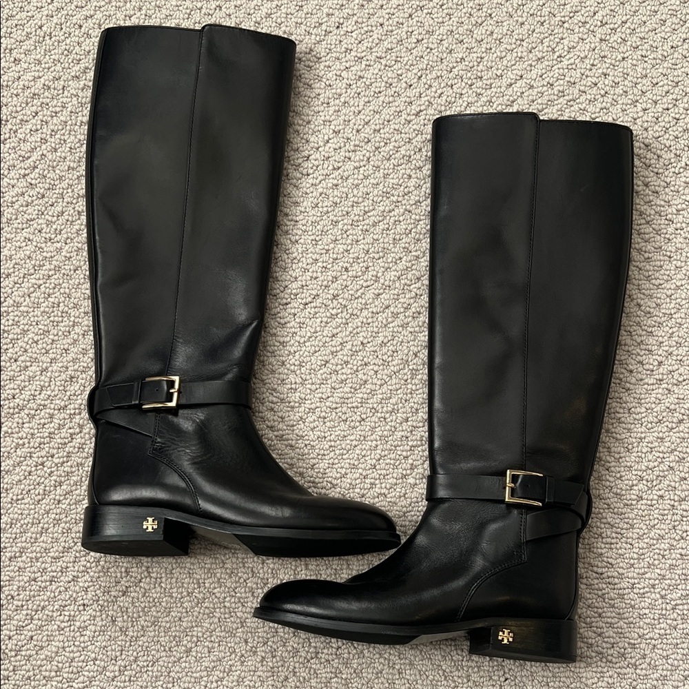 Tory Burch Brooke Knee-High Leather Boots - Picture 6 of 10